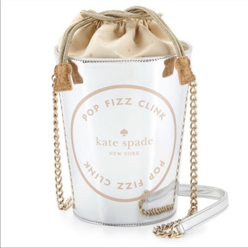 Kate Spade Place Your Bets Champagne Bucket Bag